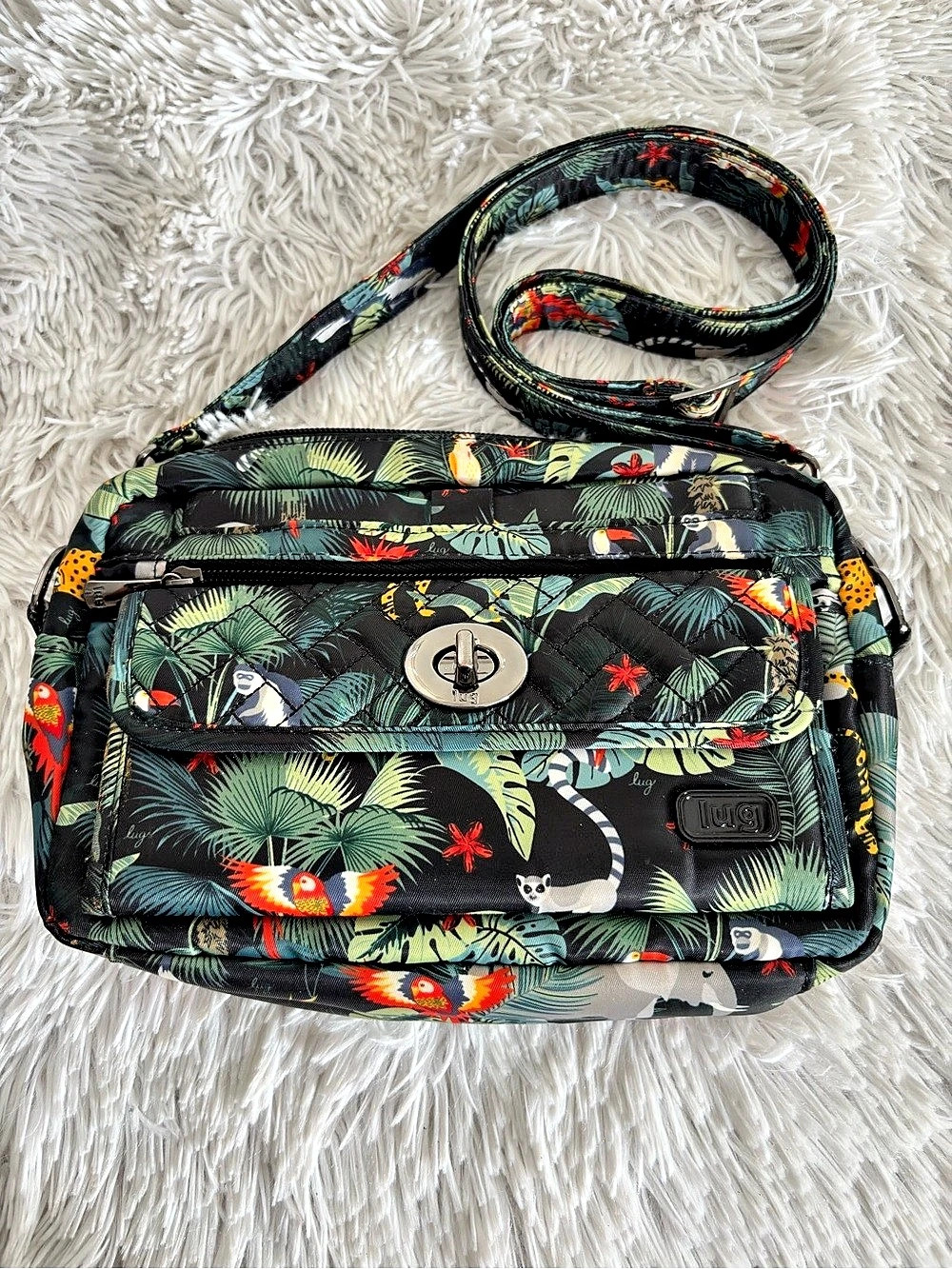 Lug Samba XL Convertible Crossbody Bag Floral RFID Crossbody